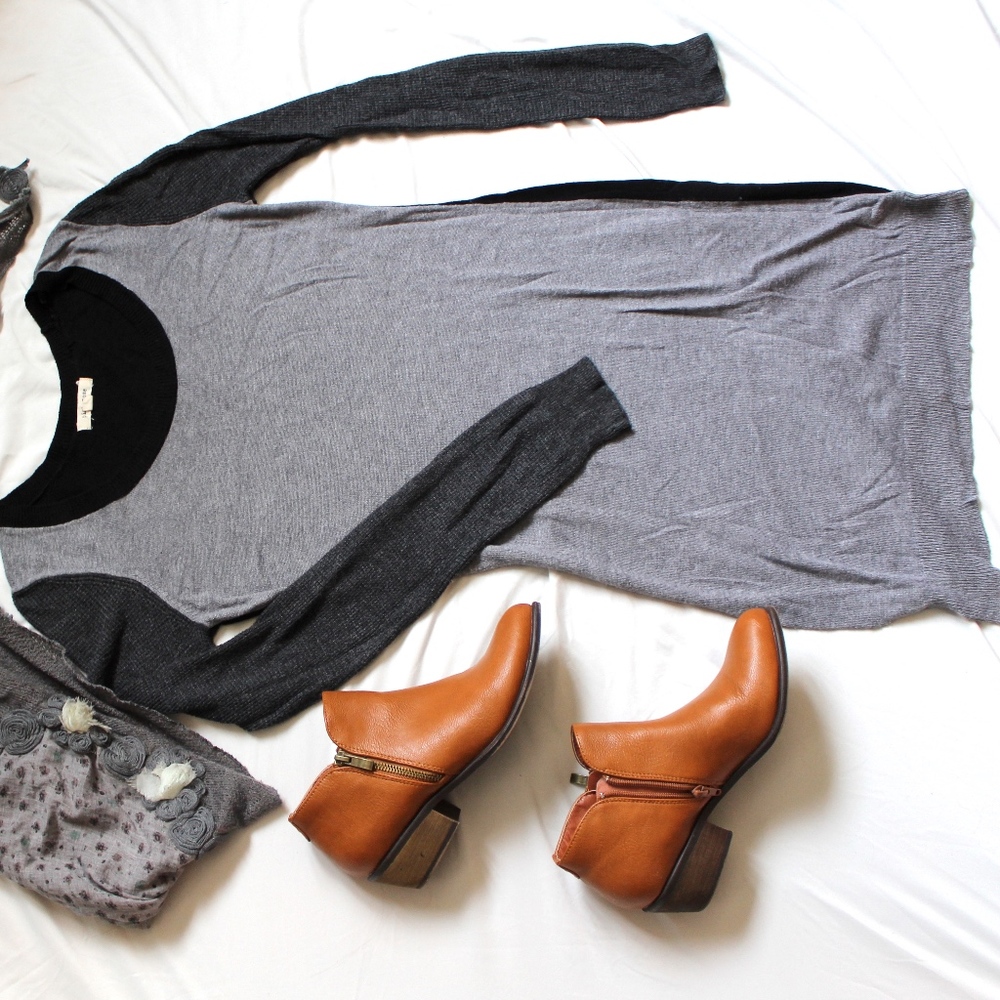 Long sleeve sweater dress - Picture 2 of 5